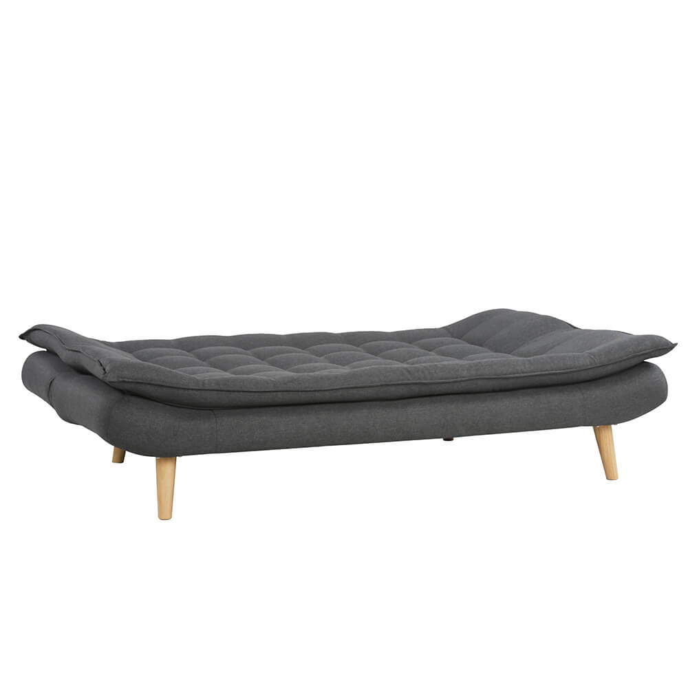 Bäddsoffa Tyyni 2-sitsig 195 cm, grå – ryggstöd med 3 lägen