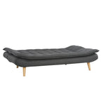 Bäddsoffa Tyyni 2-sitsig 195 cm, grå – ryggstöd med 3 lägen