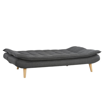 Bäddsoffa Tyyni 2-sitsig 195 cm, grå – ryggstöd med 3 lägen