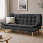 Bäddsoffa Tyyni 2-sitsig 195 cm, grå – ryggstöd med 3 lägen