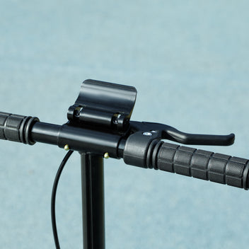 Potkulauta kokoontaitettava, 200 mm PU-pyörät, jousitus ja kaksoisjarrut, 6–12 v, musta