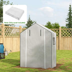 Varakate kasvihuoneeseen 845-511, 140 x 73 x 190 cm, valkoinen