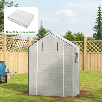 Varakate kasvihuoneeseen 845-511, 140 x 73 x 190 cm, valkoinen