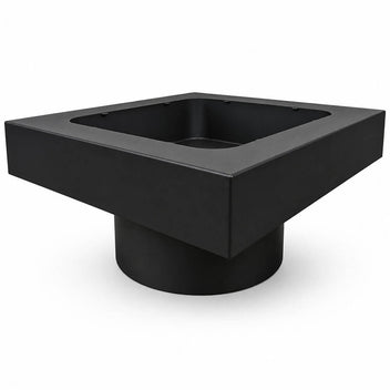 Utomhuseldstad 76 x 76 cm – lock, 2 mm stål, ca 40 kg
