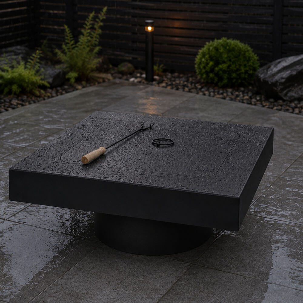 Ulkotulisija 76 x 76 cm – kansi, 2 mm teräs, noin 40 kg