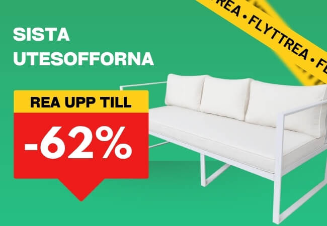 Utesoffor REA priser