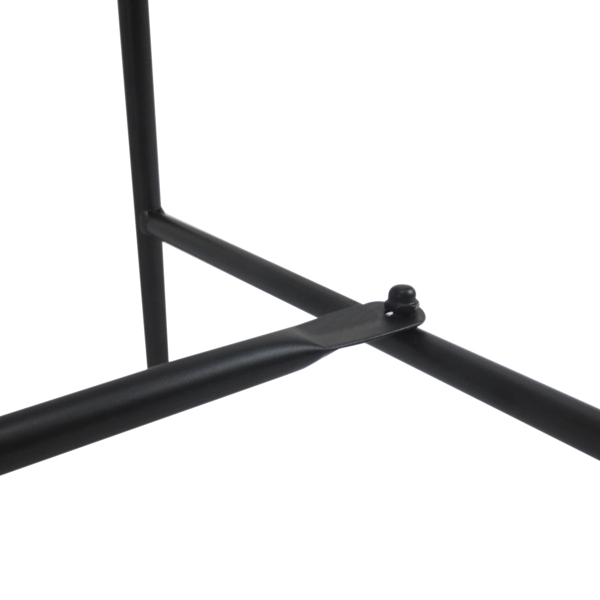 Metallinen puutarhapenkki, 2-istuttava, 107 cm, musta