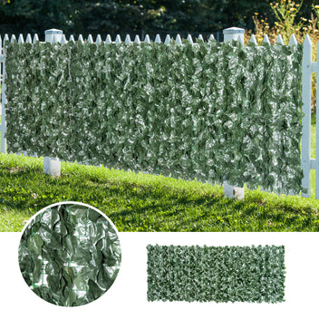 Tekolehtiaita näkösuojaksi, bataattilehti, 300 x 150 cm, tummanvihreä