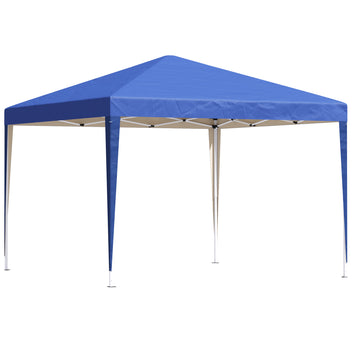 Pop-up-katos 2,95 x 2,95 m kantolaukulla, UV-suoja, sininen