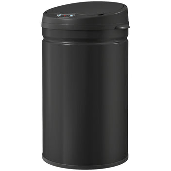 Sensoriroskakori 30 l, pehmeä sulkeutuminen, ei sisäastiaa, ruostumaton teräs, musta