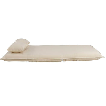Bäddsoffa Vinda 2-sitsig beige – 150 × 220 cm extrabädd