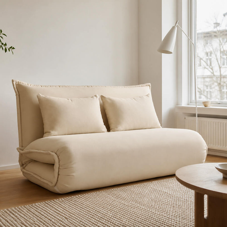 Vuodesohva Vinda 2-istuttava beige – 150 × 220 cm varavuode