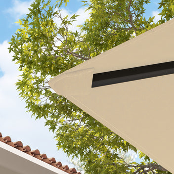 Paksu varakatto 3 x 3 m paviljonkiin, Oxford 370 g/m², UPF30+, beige
