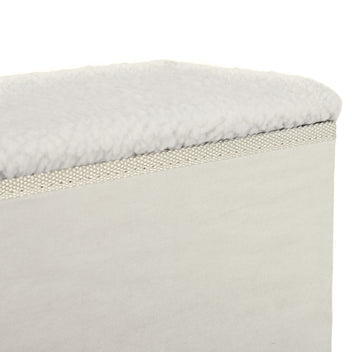 Kokoontaittuvat lemmikkiportaat säilytystilalla, 3 askelmaa, 48 cm, valkoinen
