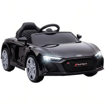Lasten sähköauto Audi R8 Spyder, litiumakku, kaukosäädin, takajousitus, 3–6 v, musta