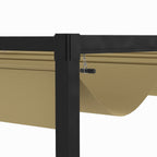 Pergola liukukatolla, 2,98 x 2,13 m, khaki