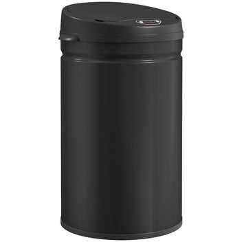 Sensoriroskakori 30 l, pehmeä sulkeutuminen, ei sisäastiaa, ruostumaton teräs, musta
