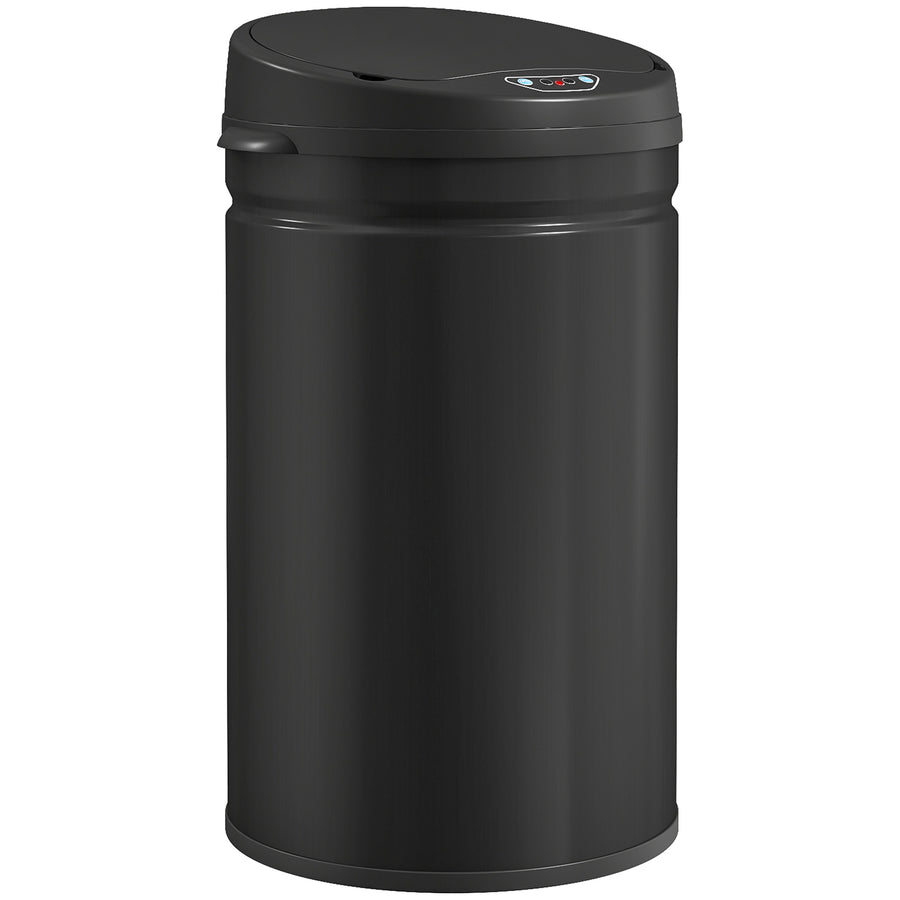 Sensoriroskakori 30 l, pehmeä sulkeutuminen, ei sisäastiaa, ruostumaton teräs, musta