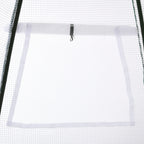 Talvehtimiskasvihuone kasveille rullaovella, 160 x 140 x 180 cm, valkoinen