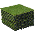 Tekonurmilaatat, 10 kpl, 30 x 30 cm, nukka 25 mm, vihreä