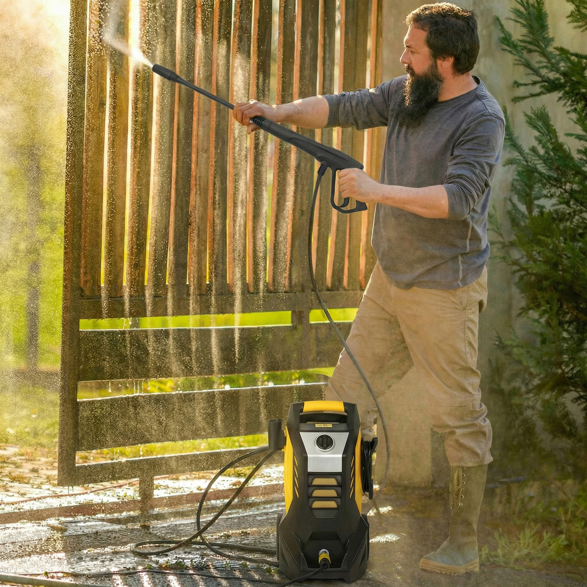 Painepesuri 1800 W, 135 bar, 540 l/h, 5 m letku, keltainen