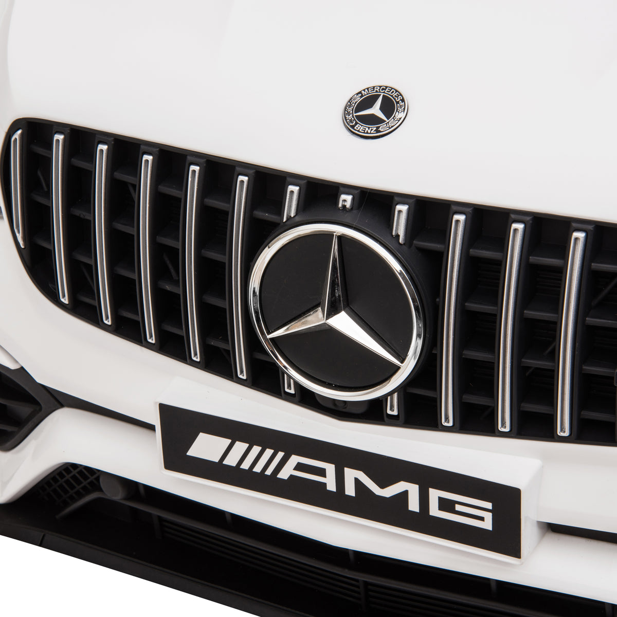 Lasten sähköauto Mercedes-AMG GLC63S Coupé 12V, kaukosäädin, kaksi moottoria, valkoinen