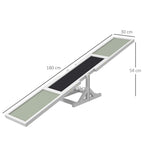 Koiran agility-keinulauta puusta, liukumaton pinta, 180 x 30 x 30 cm, valkoinen