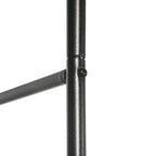 Metallinen ruusukaari, 140 x 40 x 240 cm, musta