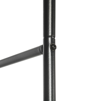 Metallinen ruusukaari, 140 x 40 x 240 cm, musta