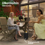 Kompakti savuton ulkotulisija, 25 cm ruostumatonta terästä