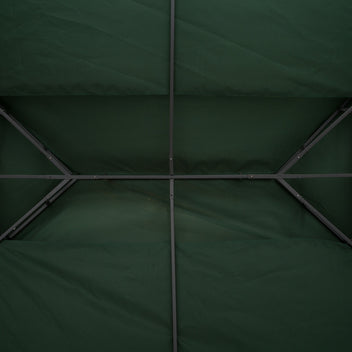 Varakatto 3 x 4 m paviljonkiin, kaksoiskatto, vihreä